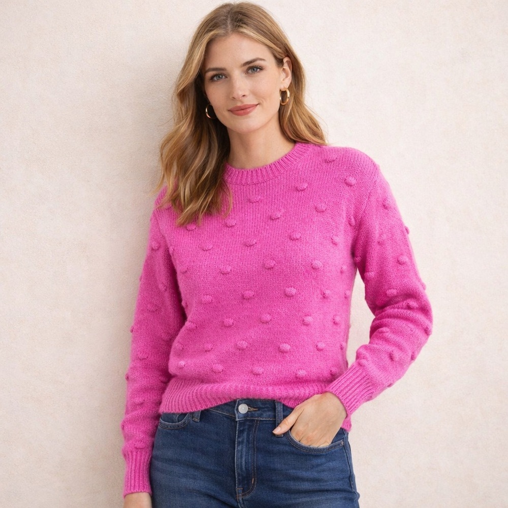 Ann Taylor Bobble Knit Sweater Size Small